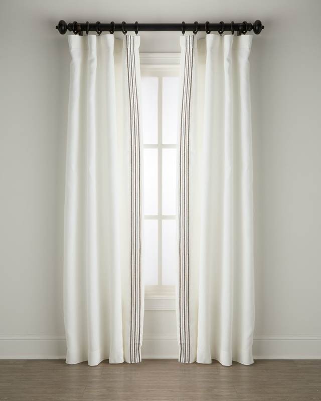 Trelli Light-Filtering Linen Drapery Panels, 52" x 108" - Set of 2